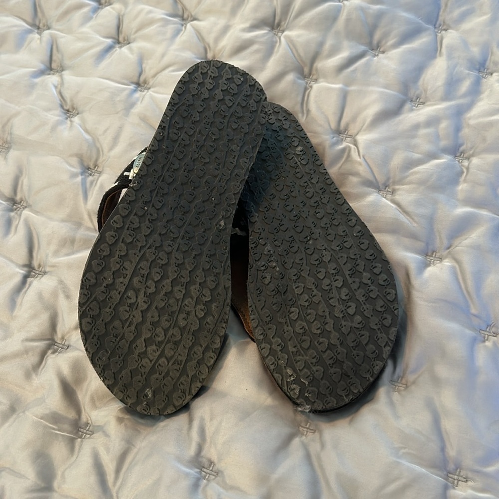 Acorn leather flip-flops with arch support - Picture 4 of 5